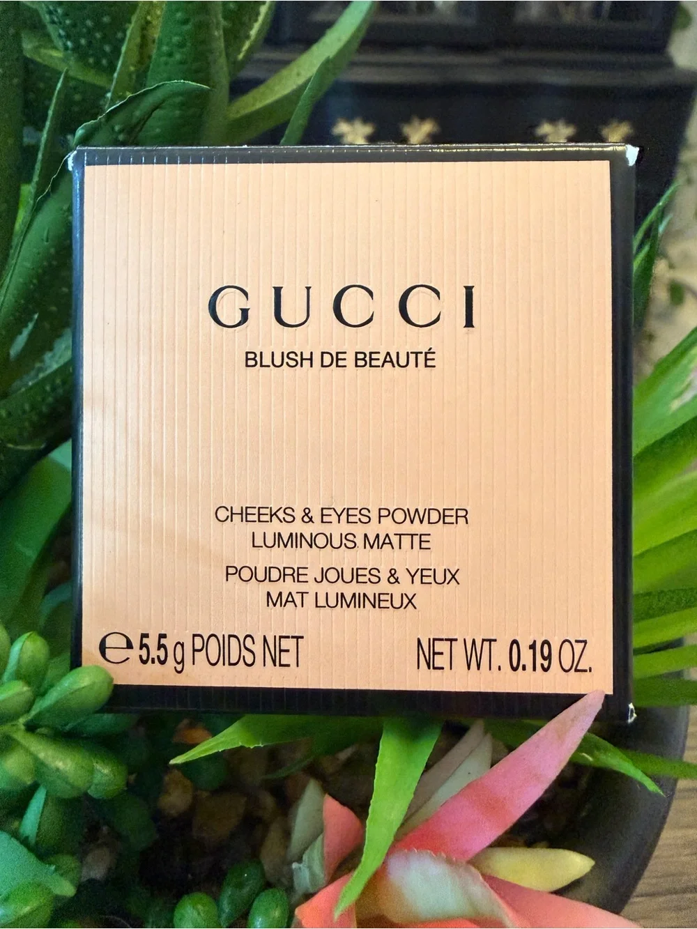 GUCCI BLUSH DE BEAUTÉ CHEEKS & EYES POWDER LUMINOUS MATTE- Silky Rose/01 - NIB